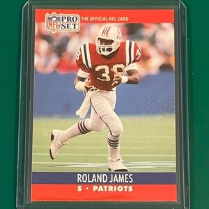 Roland James #577 1990 Pro Set Football Trading Card